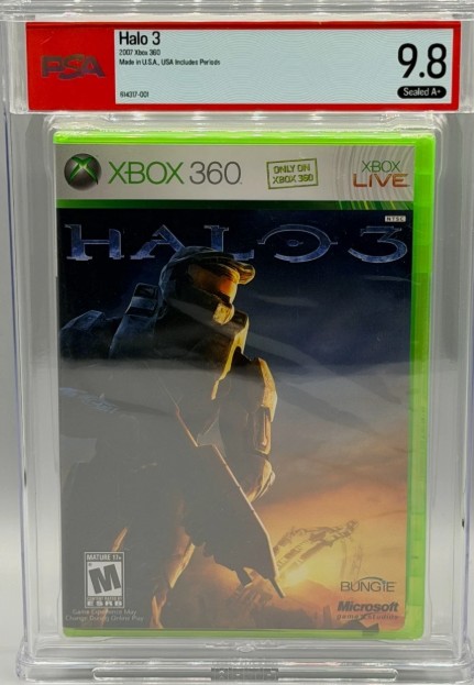 Halo 3 Microsoft Xbox 360 Sealed New PSA 9.8 A+ Graded Not WATA Bungie